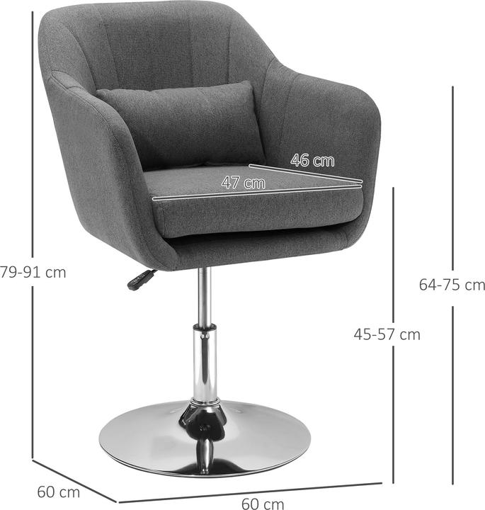 Immagine prodotto Homcom Sedia da ufficio dal design semplice