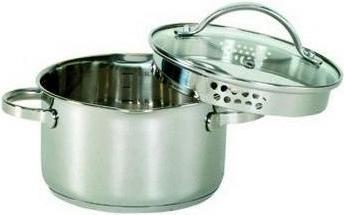 Produktbild Krüger Kochtopf mit Ausguss 1,5 l Ø16cm Edelstahl (16 cm, Kochtopf, Edelstahl)