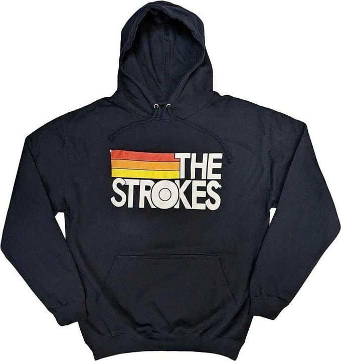 Actual product image The Strokes Unisex Adult Stripe Logo Hoodie (XXL)