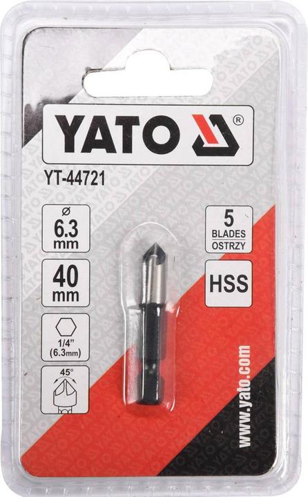 Image du produit Yato Fraise à chanfreiner conique Foret à chanfreiner 6,3 - 20,5 mm (6,3 mm)