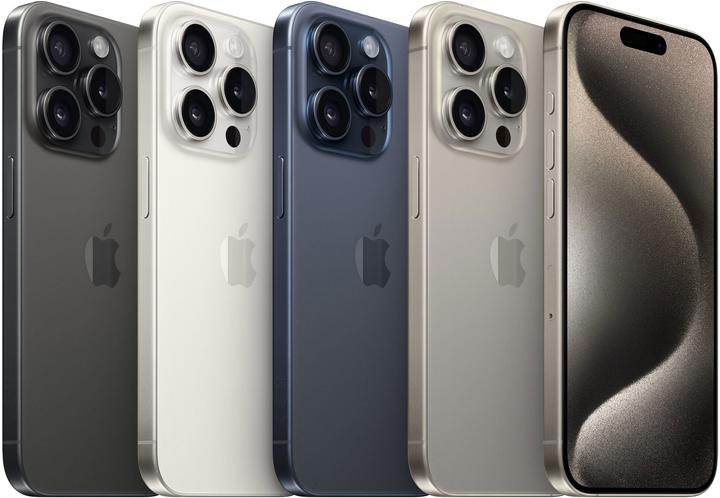Immagine prodotto Apple iPhone 15 Pro (512 GB, Titanio nero, 6.10", SIM + eSIM, 48 Mpx, 5G)