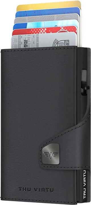 Tru Virtu Wallet Click & Slide Vegan Bio Apple Black/Black