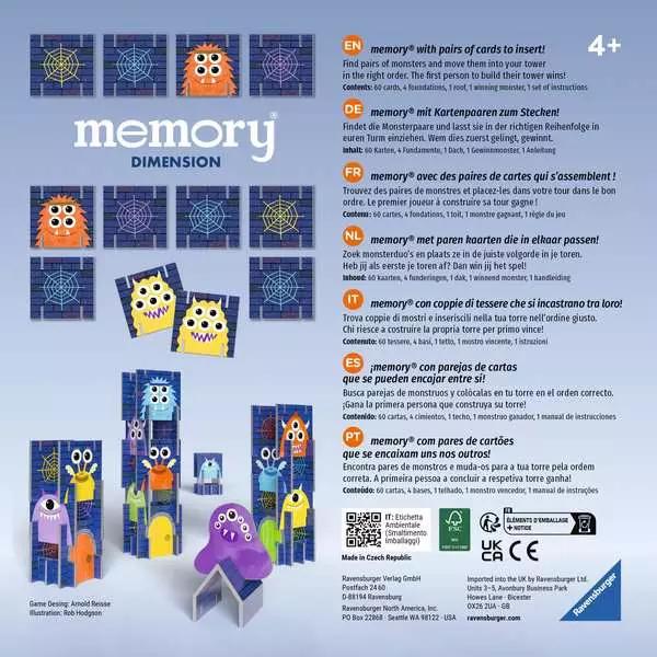Produktbild Ravensburger 22467 - memory® Dimension. Der Spieleklassiker memory® mit attraktivem Mehrwert. Für (Deutsch, Spanisch, Französisch, Niederländisch, Italienisch, Portugiesisch, Englisch)