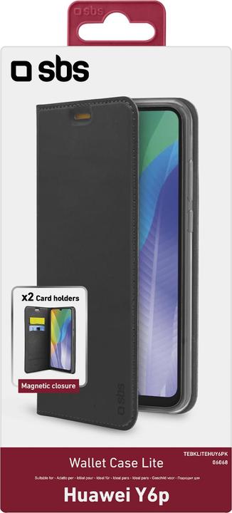 Produktbild SBS Book Wallet Lite HUAWEI Y6p, schwarz (Huawei Y6p)