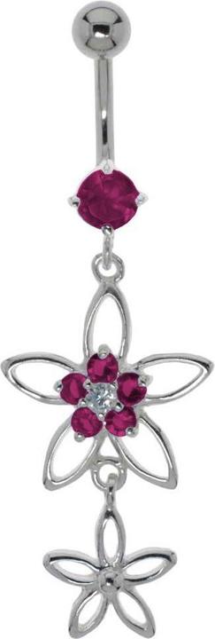 Produktbild Bijouteria Bauchpiercing (Chirurgenstahl 316L, Silber 925, Zirkonia)