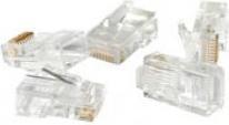 C2G RJ45 Cat5 Modular Plug for Round Stranded Cable 50pk