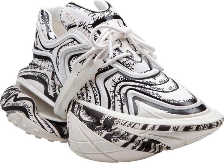 Produktbild Balmain sneakers unicorn wave with "lettera damore" writing color black/white (40)