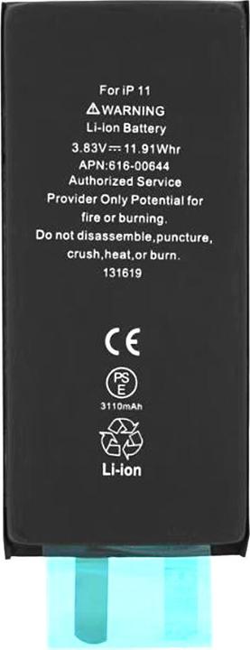 Immagine prodotto OEM - Smartphone Battery (18526) - without Flex-Cable - iPhone 11 - 3110mAh - Black