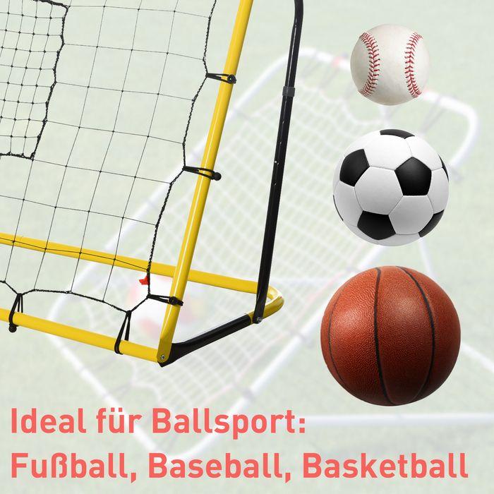 Produktbild Swisshandel24 Kickback Fussball Rebounder Tor Rückprallwand Netz für Fussball, Basketball und Baseball, Stahl+PE