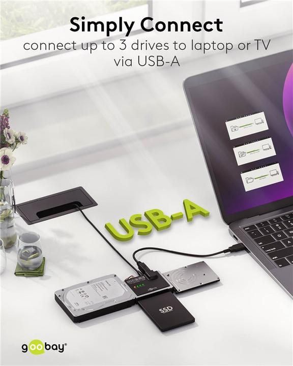 Produktbild Goobay USB 3.0 Festplattenadapter für IDE und SATA (2.5", 3.5")