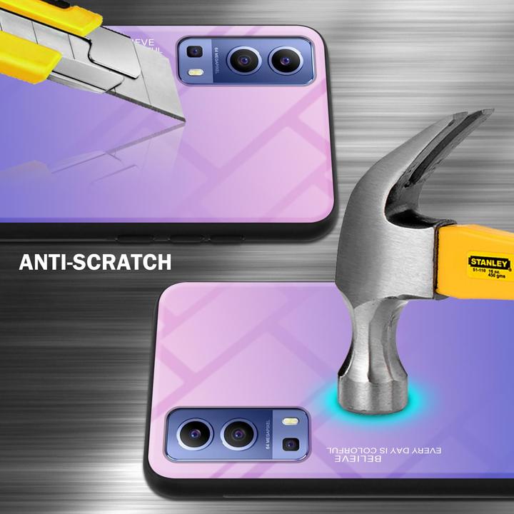 Produktbild Cadorabo TPU 2 Farben Glas Hülle (Vivo Y72 5G, Vivo Y52s 5G)