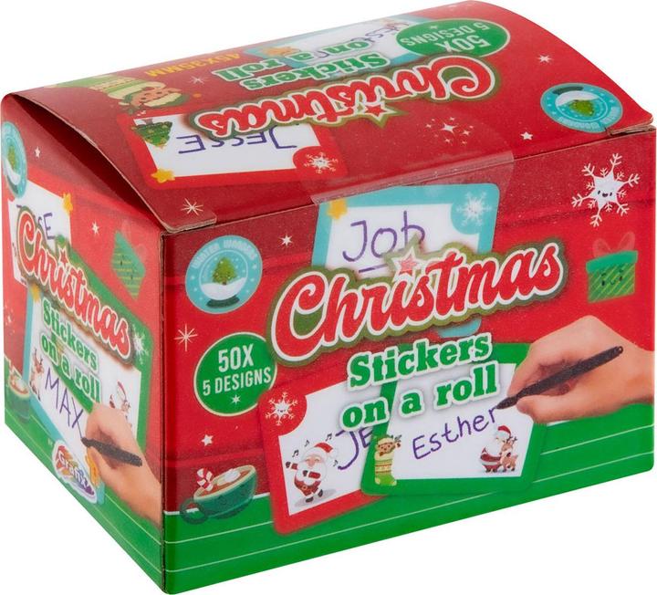 Actual product image Grafix Christmas name stickers, 50pcs.