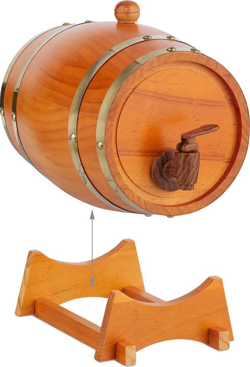 Relaxdays Wooden barrel