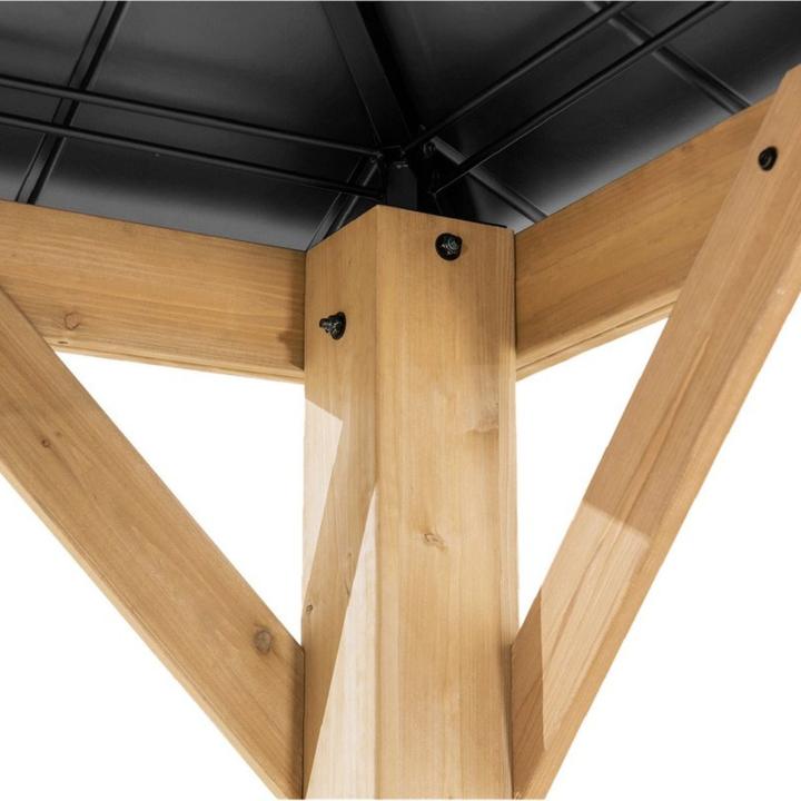 Actual product image Ventaris Montana Pavillon 3.36x3.36m Zedernholz Anthrazit (336 cm, 336 cm)
