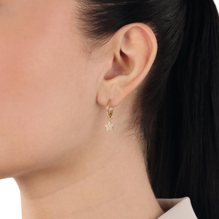 Produktbild Amor Charms für Damen, 925 Sterling Silber, Zirkonia synth. | Stern (Silber 925)