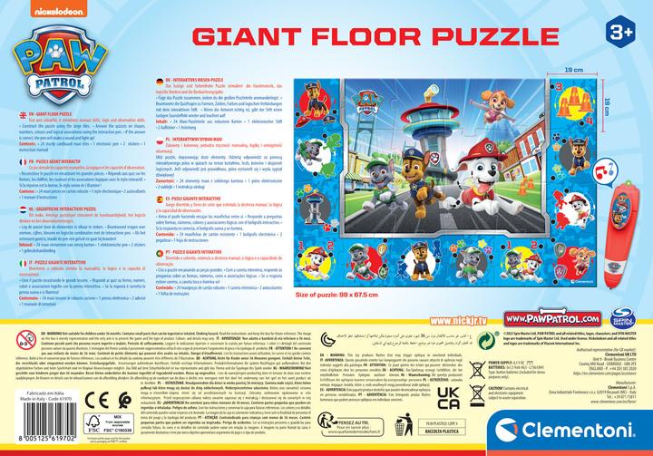 Produktbild Clementoni Giant Floor Puzzle - Paw Patrol (61970) (24 Teile)