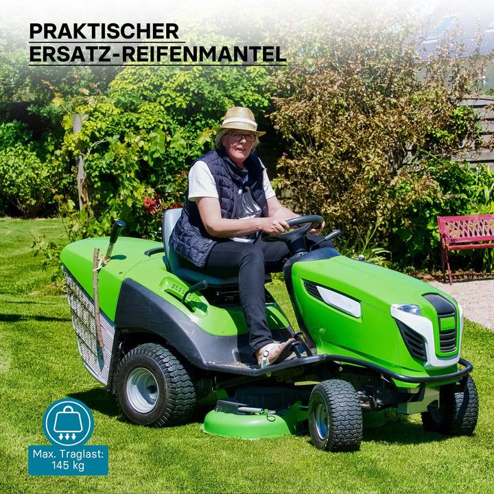Produktbild Wiltec Mantel Rasenmäherreifen 13x5.00-6 Reifendecke Rasentraktor Aufsitzmäher Reifen (Rasentraktor)