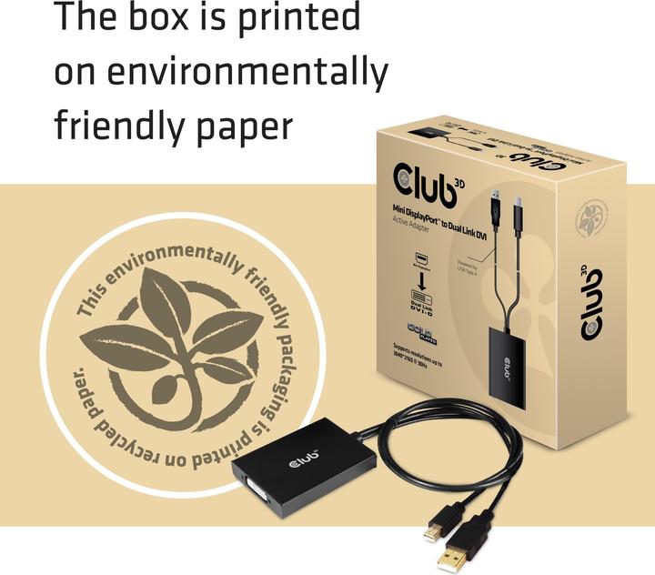 Image du produit Club 3D CAC-1130 (USB-A, Mini DP, 6.10 cm)