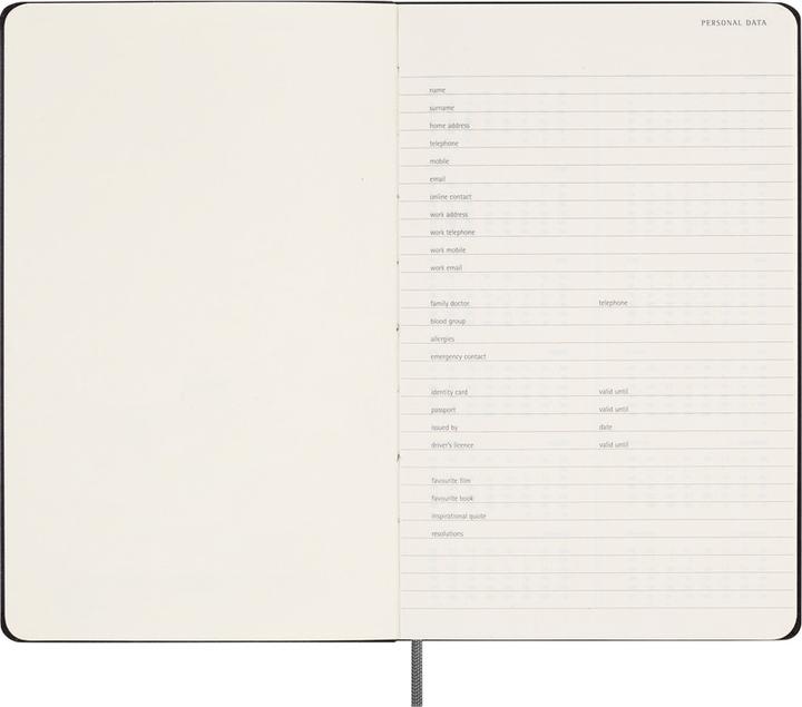 Image du produit Moleskine Calendrier de notes (A5, Anglais)