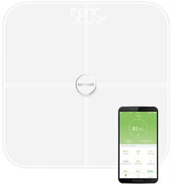 Concept VO4010 Personenwaage Rechteck Elektronische Personenwaage (180 kg)