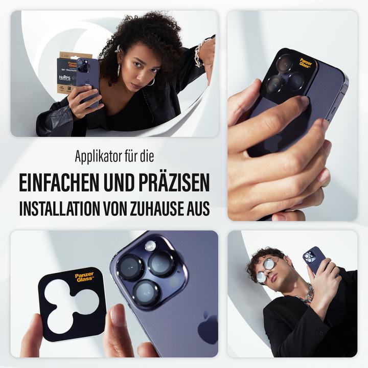 Produktbild PanzerGlass Hoops Camera Lens Protector (1 Stück, Apple iPhone 15 Pro, Apple iPhone 15 Pro Max)