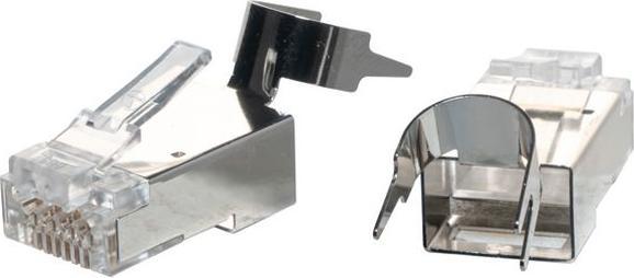 Actual product image Speedy RJ45 Modular connector, straight, plug, RJ45, connections - 1, pack of 10 pieces