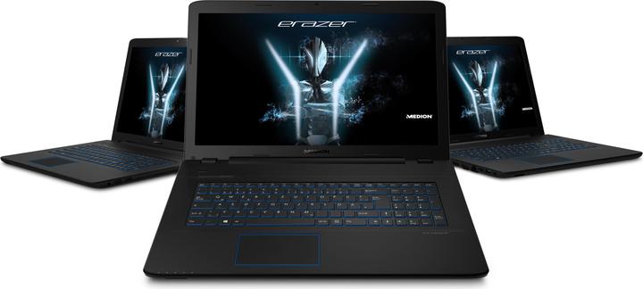 Actual product image Medion Erazer P7647 (17.30", Intel Core i7-7500U, 16 GB, 256 GB, CH)