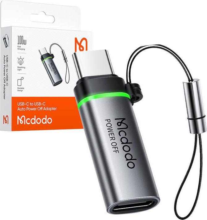 Image du produit Mcdodo Adaptateur USB-C vers USB-C Auto Power Off (USB Type C, USB Type C)