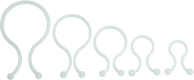 Actual product image Steffen Cable Tie D-Line Tidy White (Plastic cable ties, 15 mm, 20 pcs.)
