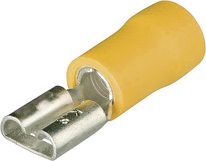 Produktbild Steffen Flachsteckhülse gelb 6.3/0.8/4 4 Stück 2.5-6mm