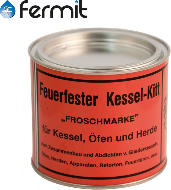 Actual product image Fermit Feuerfester Kesselkitt (1 kg, Black, 500 ml)
