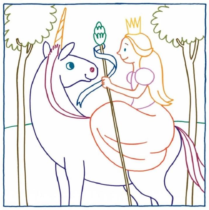 Produktbild Zauberpapier Malbuch für Mädchen