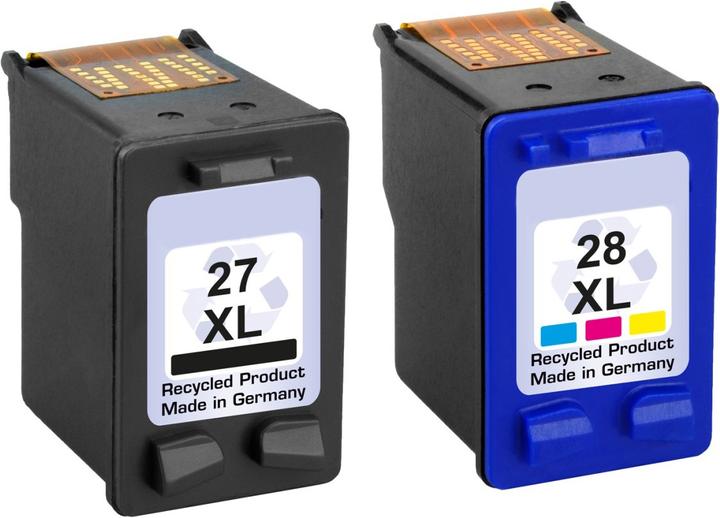 Produktbild Plutoos HP 27 HP 28 Patronen XXL kompatibel, 2er Set BK+CL