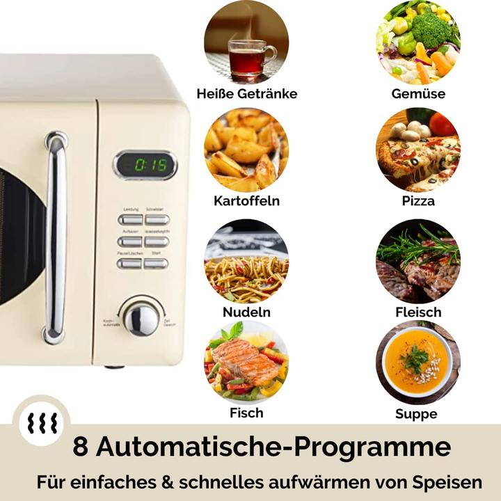 Actual product image Wolkenstein Microwave WMW720 SC Cream WxHxD 45.1 x 25.6 x 36.1 cm (20 l)