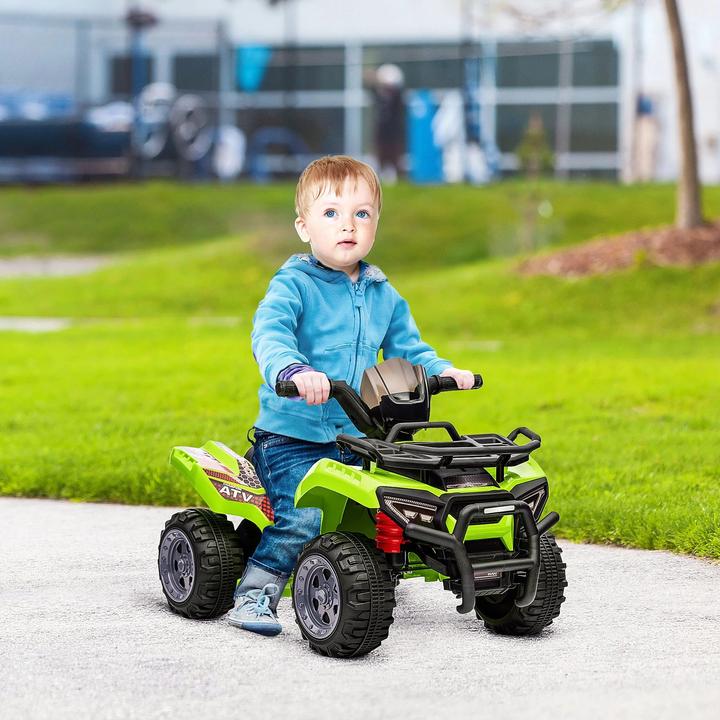 Image du produit Homcom Mini quad électrique enfants ATV pour 18-36 mois enfants métal PP-plastique vert 70x42x45cm (6 V)