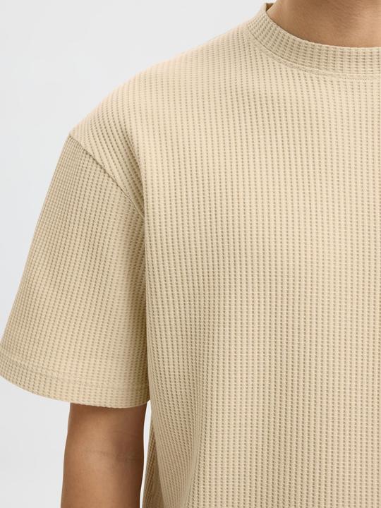 Actual product image Selected Homme Relaxed Fit Waffelmuster T-Shirt (XL)