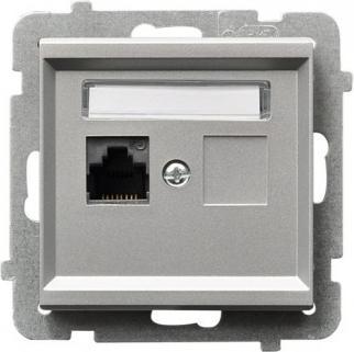 Actual product image Ospel Sonata computer star Sonata RJ45 cat.5e silver (GPK-1R/K/m/38) (CAT5, 0.03 m)