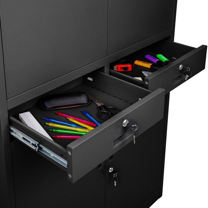 Immagine prodotto tectake Armadio per archiviazione (80 x 40 x 180 cm)