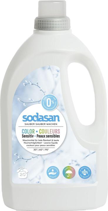 Immagine prodotto Sodasan Detergente liquido sensibile al colore (20 Cicli di lavaggio, Liquida)