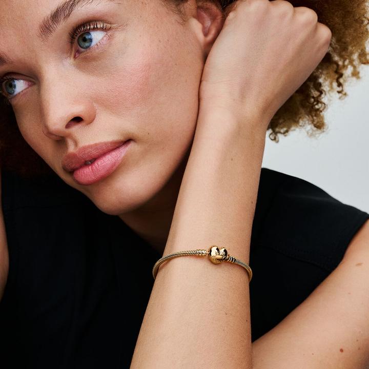 Produktbild Pandora Moments Schlangen Gliederarmband mit Herz-Verschluss (19 cm)