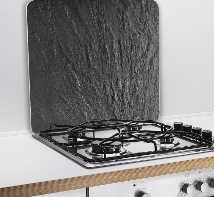 Image du produit Wenko Plaque de cuisson, planche à découper, plan de travail 3 en 1 en verre, aspect ardoise