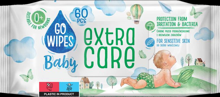 Image du produit Gowipes Lingettes bébé EXTRA CARE Antibactérien avec allantoïne, 16x60 lingettes bébé