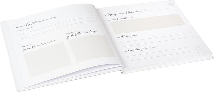 Image du produit Goldbuch Gästebuch Hochzeit Blütenliebe weiss (20 x 24.5 cm)