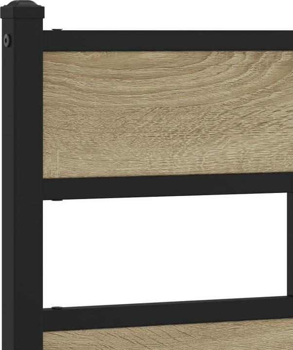 Immagine prodotto VidaXL Letto in metallo Struttura a doghe letto matrimoniale Struttura letto senza materasso 135x190cm (135 x 190 cm)