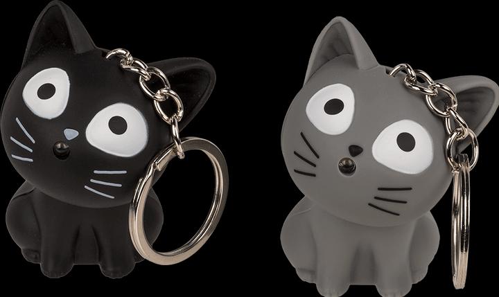 Immagine prodotto Out of the blue Set di 2 portachiavi a forma di gatto con LED