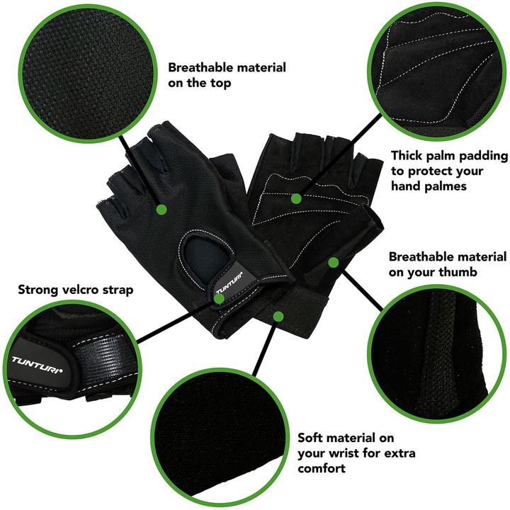 Actual product image Tunturi Fitness Training Handschuhe "Easy Fit Pro" (S)