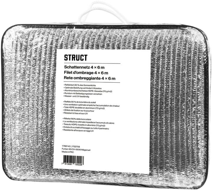 Struct Schattennetz 4 x 6 m (Hund, Faltbar, Reflektoren)