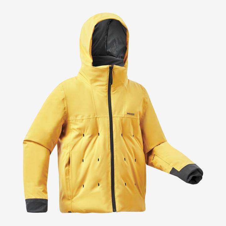 Produktbild Wedze Skijacke Kinder wattiert warm wasserdicht - Piste 500 gelb (152)
