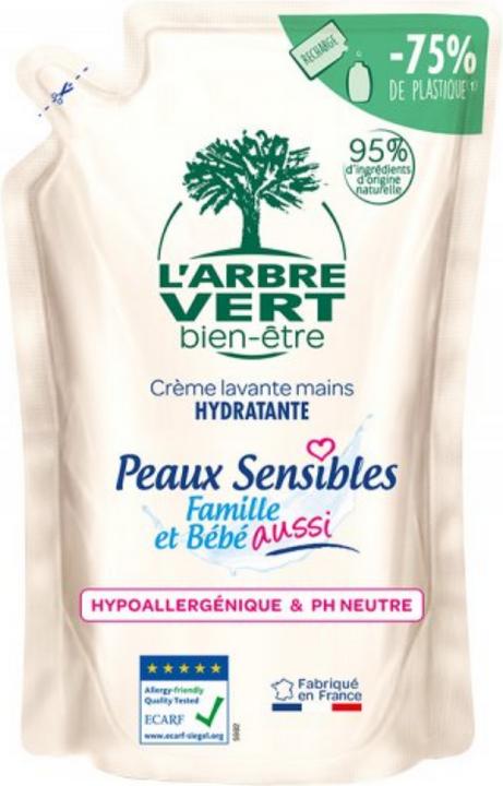 L'arbre vert Nachfüllbeutel Öko Handseife (Flüssigseife, 300 ml)