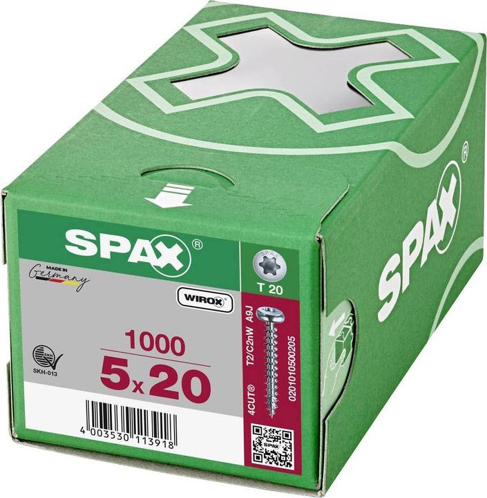 Image du produit Spax Vis pour panneaux d'aggloméré PH T20 5,0x20 mm (1000 Vis par pièce)